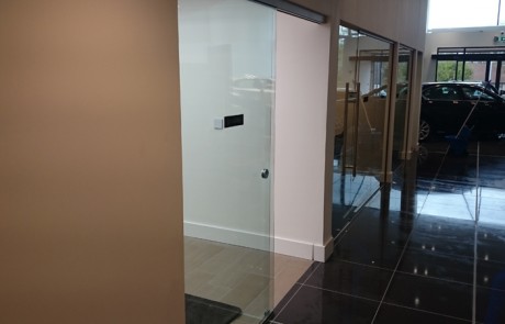 Sliding Door In Cork Car Showroom 