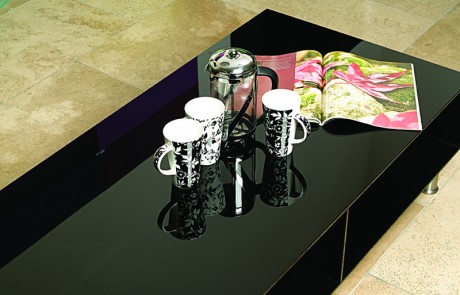 Black Glass Coffee Table