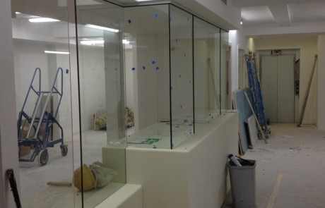 Reception Counter Glass Dividers