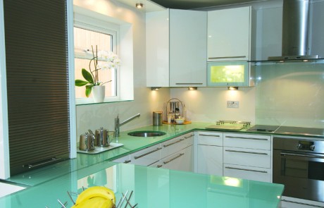 Glass Kitchen Counter Top