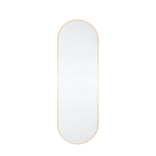 Metallic Gold Framed Stadium style mirror