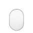Black Framed , shaped Wall mirror.