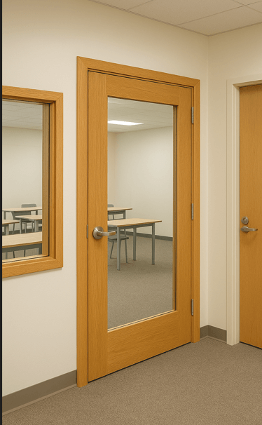 004 Fire Rated Glass In A School 004 Fire Rated Glass In A School