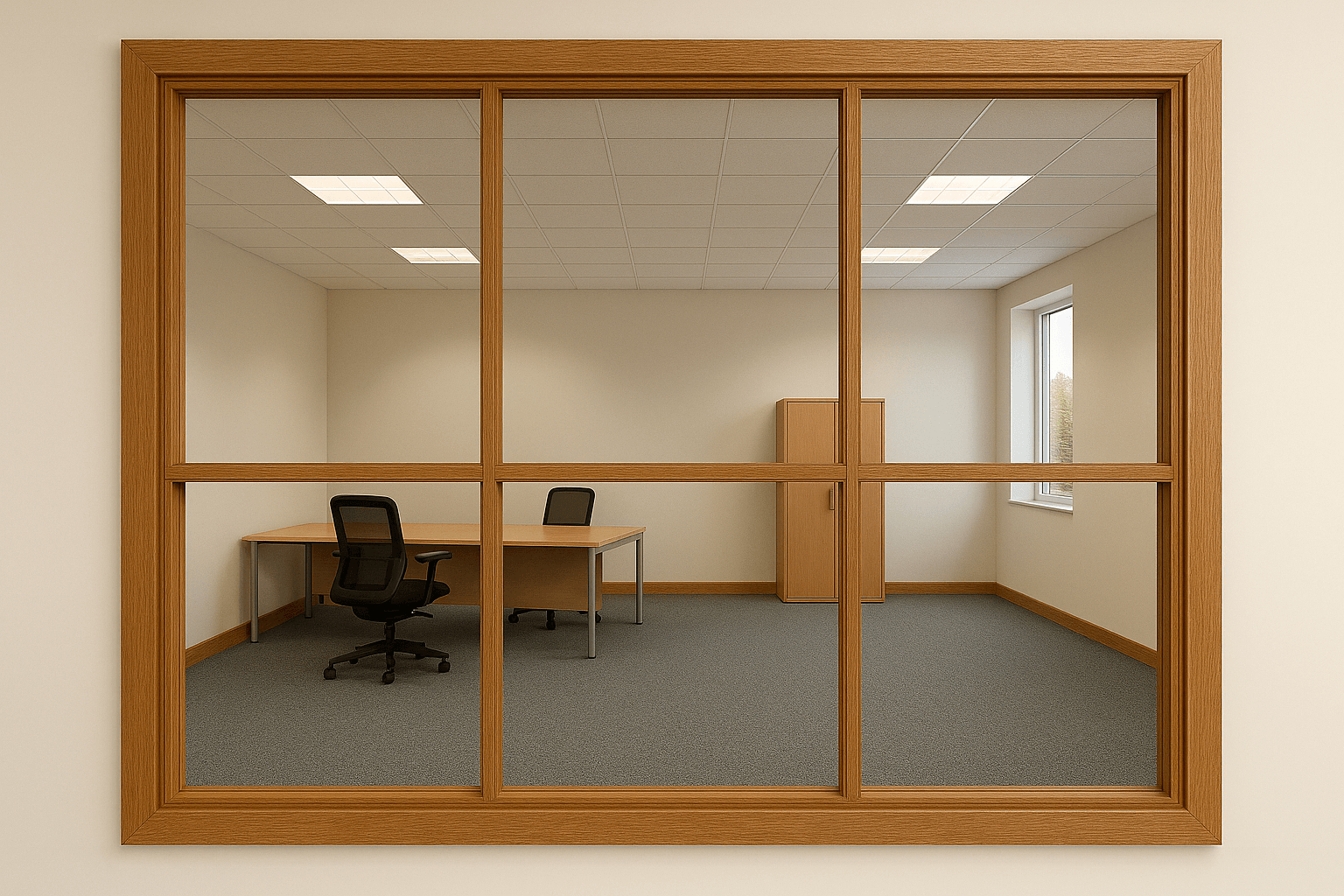 007 Fire Rated Office Screen 007 Fire Rated Office Screen