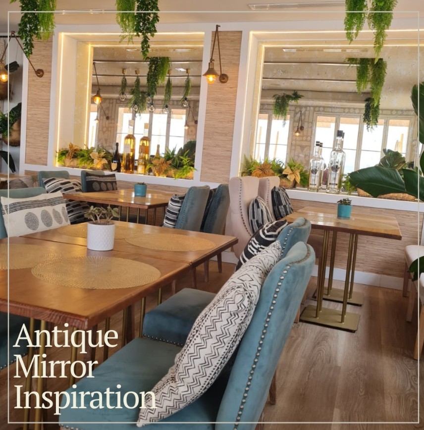 Nsg Commercial Mirror Fit-Outs 7 Antique Mirror Niches In A Restaurant 006