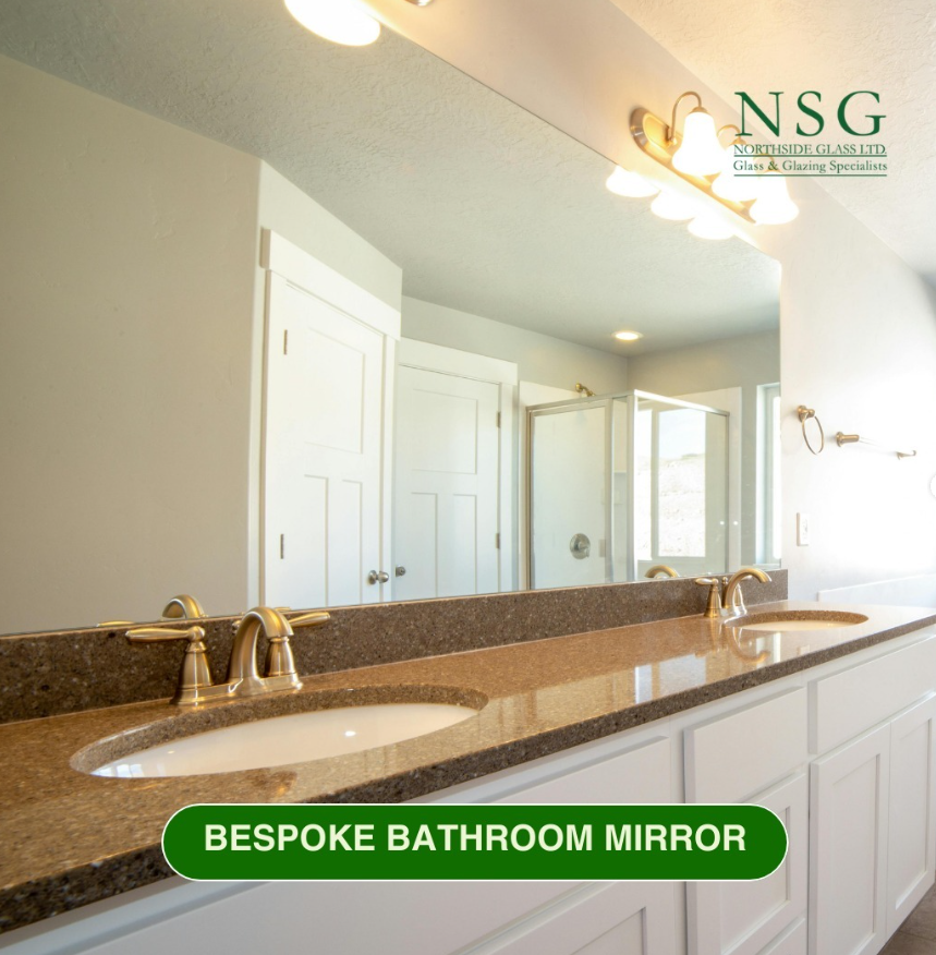 Bespoke Bathroom Mirror Sitting On A Marble Plinth 004