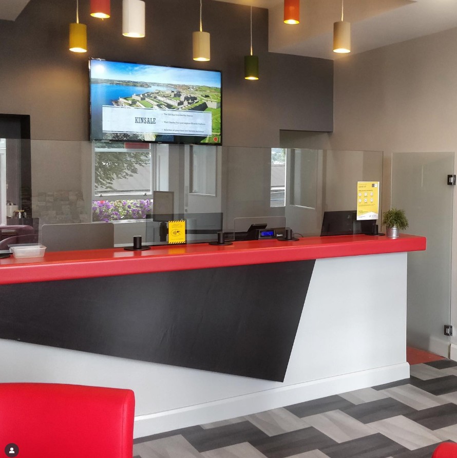 Glass Security Screen With Side Door