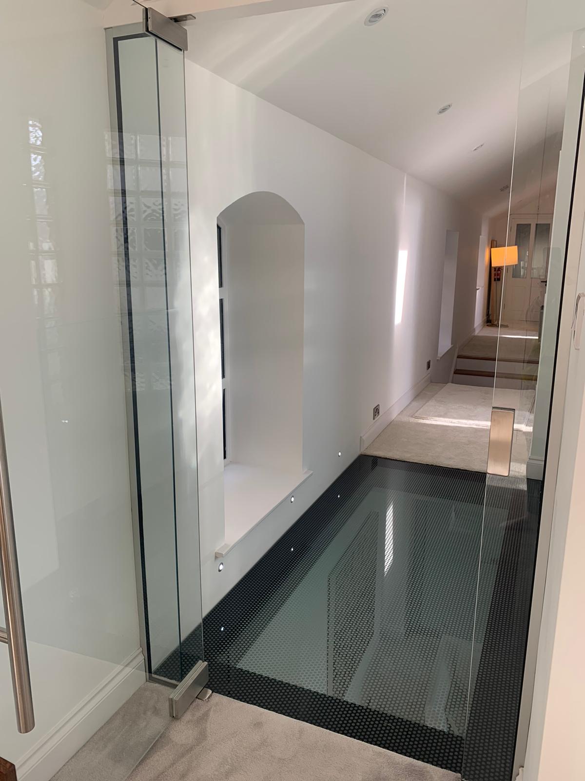 Nsg Walk On Glass Panels 10 Walk On Floor Glass With Entrance Door