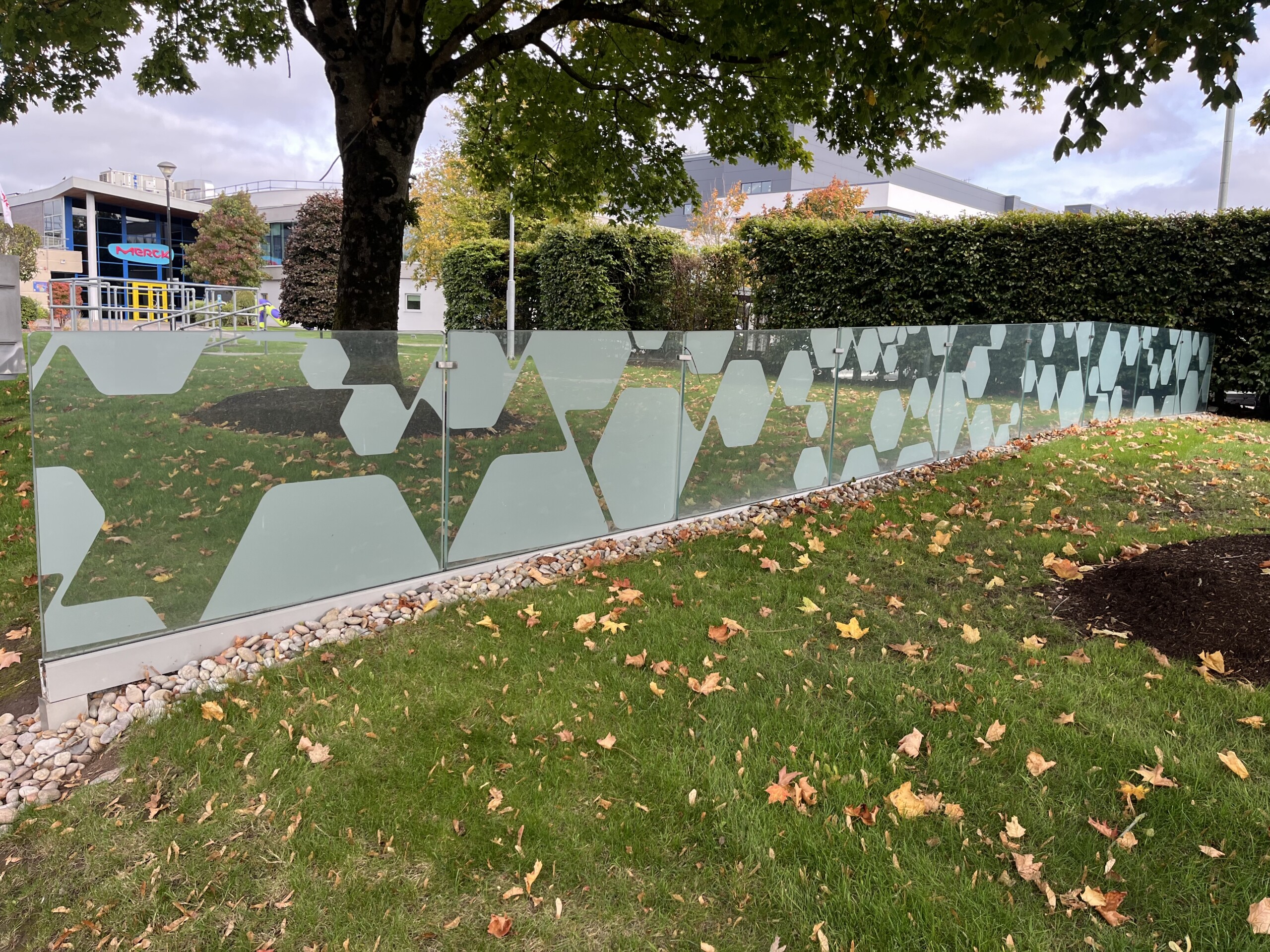 External Glass Barriers 4 External Glass Guarding With Vinyl Graphics Scaled