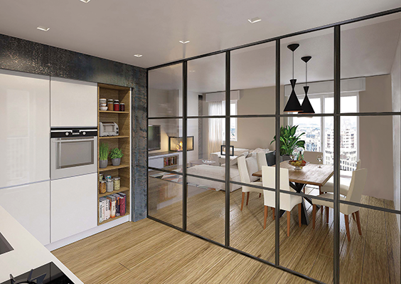 Nsg Sliding Doors 4 Full Height Glass Sliding Door In A Partition 007 1