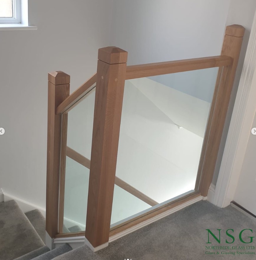 N Traditional Glass Guarding With Returns