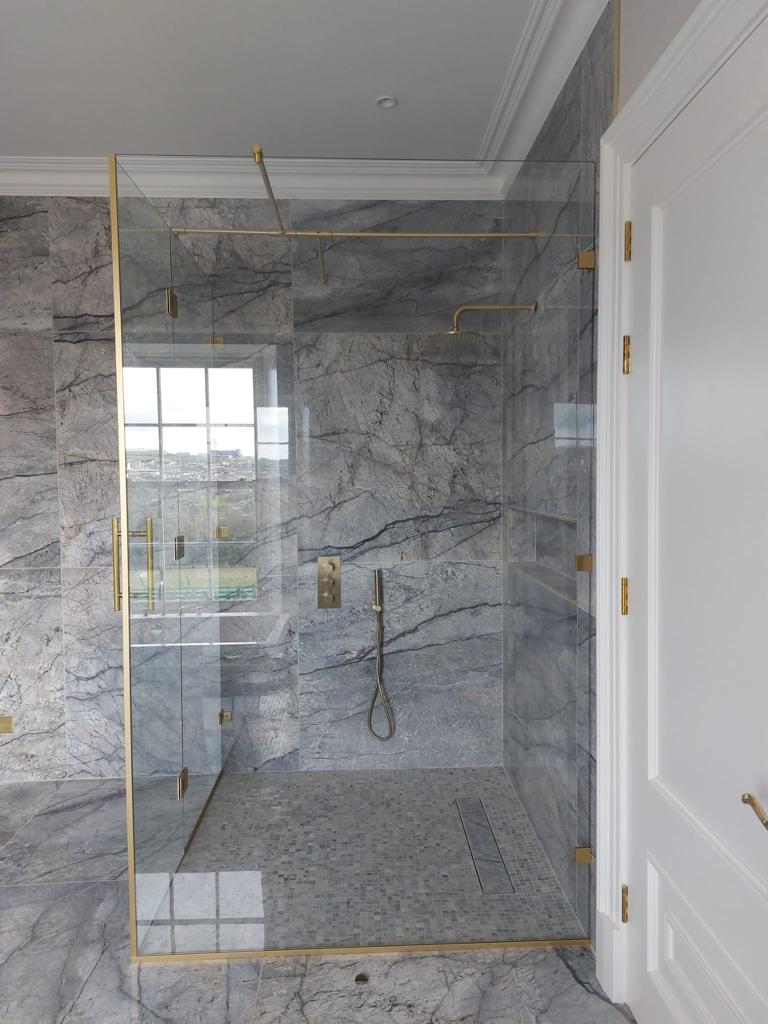 Shower Enclosure Brass 006