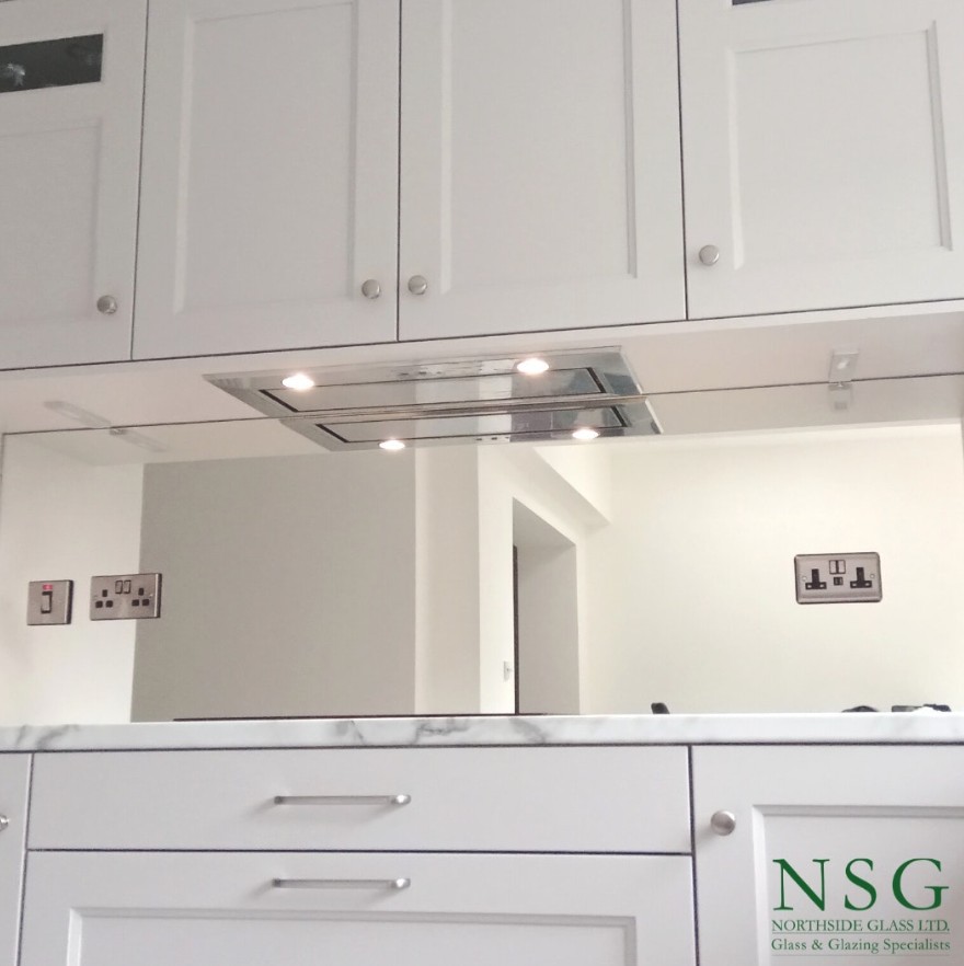 Silver Mirror Splashback