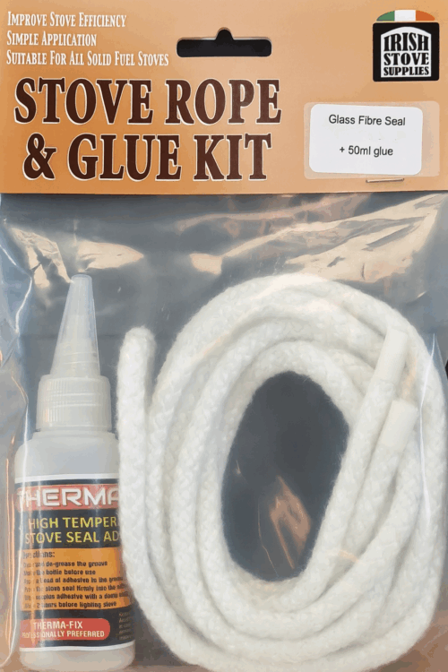 Stove Glass Glue And Rope Kit
