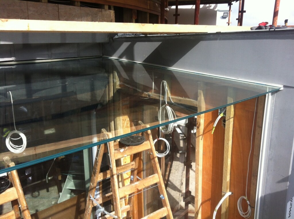 Toughened Laminated Safety Glass Panels In A Roof Toughened Laminated Safety Glass Panels In A Roof