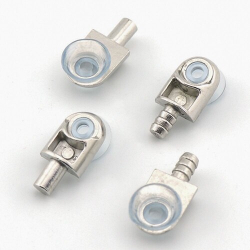 Metal Shelf Supports With Rubber Pads For Glass